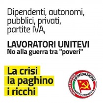 CENSIS: AUMENTANO POVERTÀ E DISUGUAGLIANZE. SUBITO REDDITO PER TUTTE/I E PATRIMONIALE