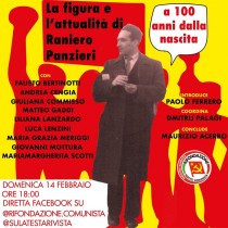 14 febbraio: convegno on line nel centenario di Raniero Panzieri