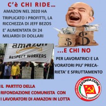 Sciopero Amazon – Rifondazione Comunista con le lavoratrici e i lavoratori in lotta contro il supersfruttamento e la precarietà