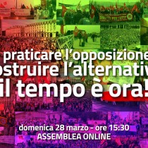 Rifondazione: domenica assemblea on line, opposizione per l’alternativa