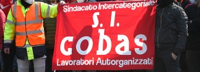 INGIUSTIFICATE CARICHE A ROMA CONTRO LAVORATORI SICOBAS MENTRE FASCISTI FANNO QUELLO CHE GLI PARE