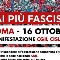 SABATO IN PIAZZA BANDIERE ROSSE CONTRO IL FASCISMO