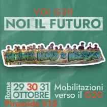 Sabato 30 a Roma corteo contro G20 e governo Draghi. Domenica assemblea