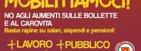 BOLLETTE E CAROVITA: PAGANO I LAVORATORI E I CETI POPOLARI