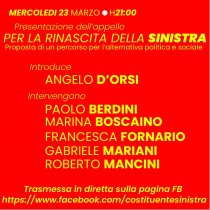 Per la rinascita della Sinistra