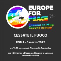 Sabato 5 marzo a Roma contro la guerra. L’appello di Fairwatch