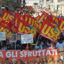 RIFONDAZIONE COMUNISTA A FIANCO DEI LAVORATORI CONTRO IL GOVERNO DELLA GUERRA