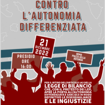 Giornata di mobilitazione per l’unità della Repubblica, contro l’Autonomia differenziata