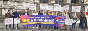 28/11 ROMA, UP CONSEGNA AL SENATO 70 MILA FIRME PER IL SALARIO MINIMO DI 10 € L’ORAH11: CONFERENZA STAMPA DAVANTI AL SENATO, PALAZZO MADAMA