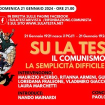 Stasera alle 21: Il comunismo, la semplicità difficile a farsi