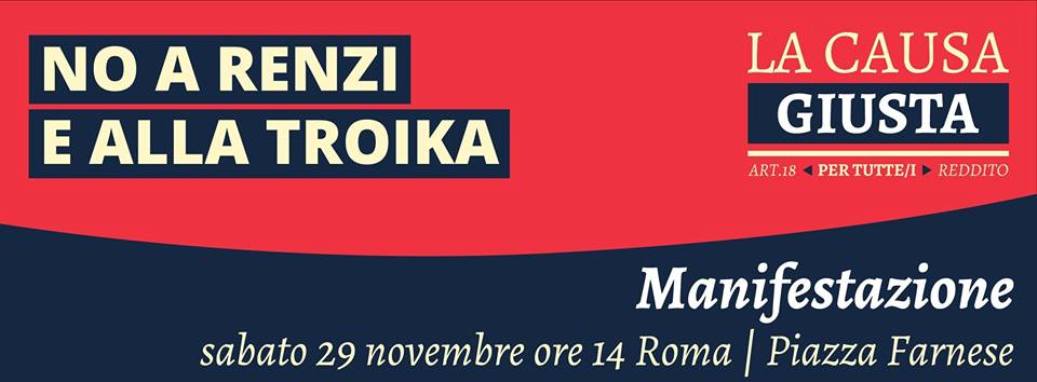 29 novembre e 12 dicembre, tutte e tutti a Roma!