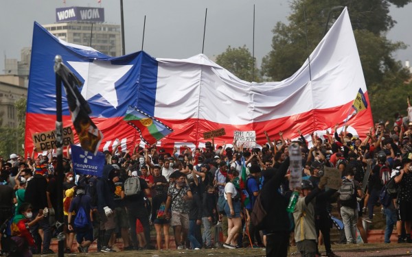 National Strike And Protests Against President Piñera