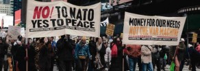 La marcia di New York del 14 gennaio 2023 per la pace in Ucraina, in onore a Martin Luther King, Jr., e contro la guerra per procura della Nato